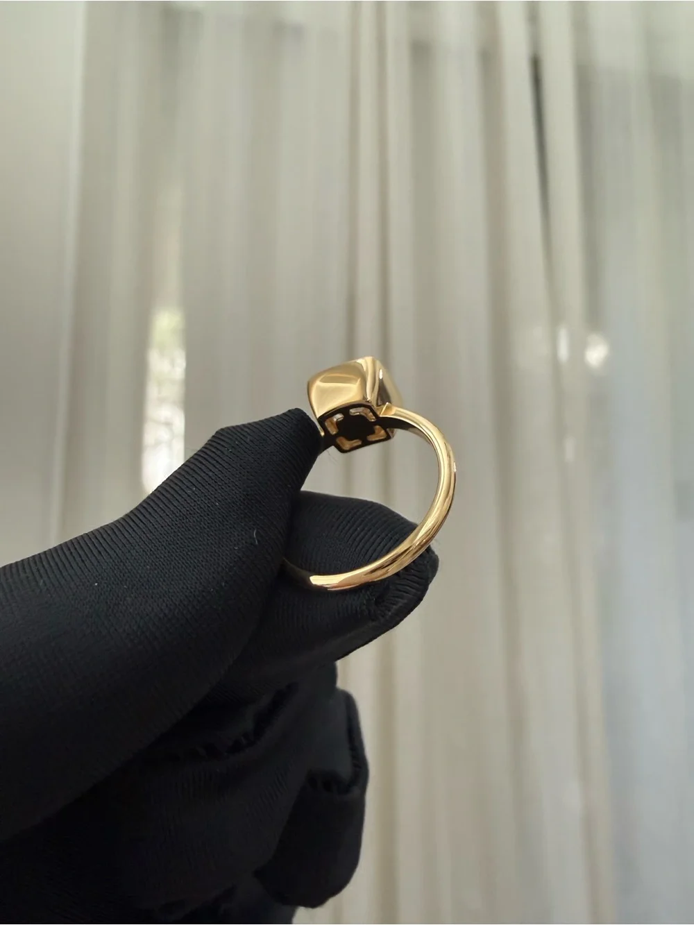 NIB 2.0 Ct Cushion Cut Engagement Lab Diamond Ring Lightbox 18K Gold Size 4.75